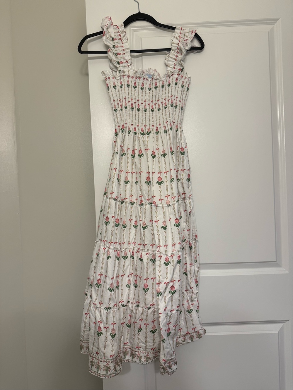 Hill House Nap Dress Pink and Green Floral Print